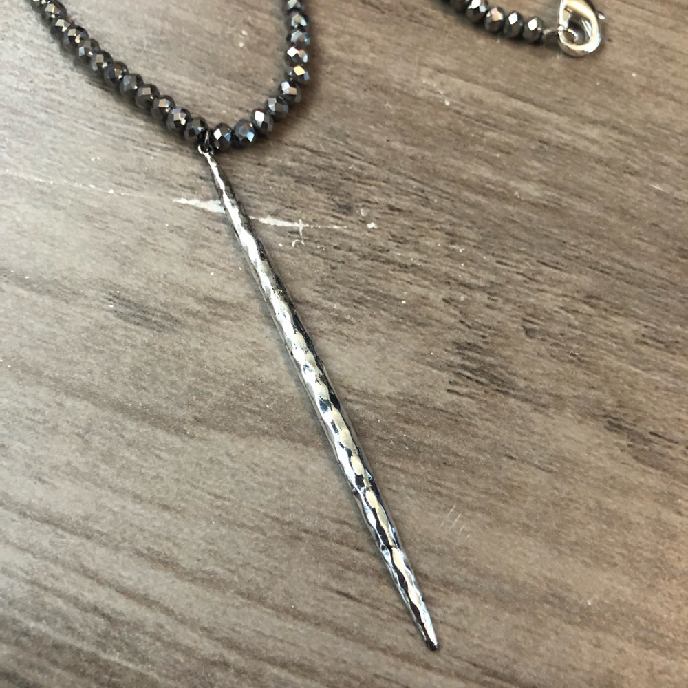 New Gorjana Nora Long Beaded Pendant necklace - Picture 2 of 8